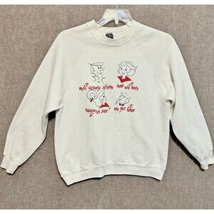 Vintage 80s The Jetsons Sweatshirt USA Made Jerzees Hanna Barbera Adult M-L
